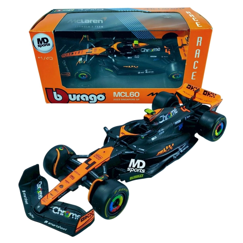 AUTO F1 MCLAREN MCL60 GP SINGAPUR 2023 LANDO NORRIS CAJA NORMAL 1.43 - 1