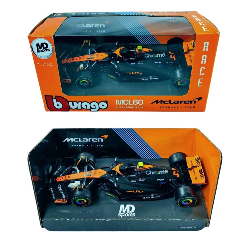 AUTO F1 MCLAREN MCL60 GP SINGAPUR 2023 LANDO NORRIS CAJA NORMAL 1.43 - 3