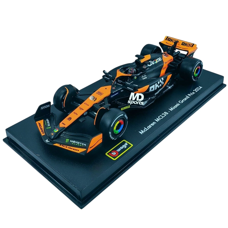 AUTO F1 MCLAREN MCL38 2024 MIAMI #81 PIASTRI CAJA ACRIL 1:43 - 3