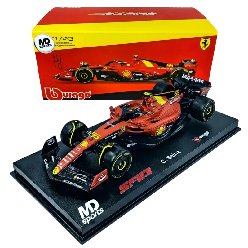 AUTO F1 FERRARI SF-23 MONZA 2023 C.SAINZ CAJA ACRILICA 1:43 - 1