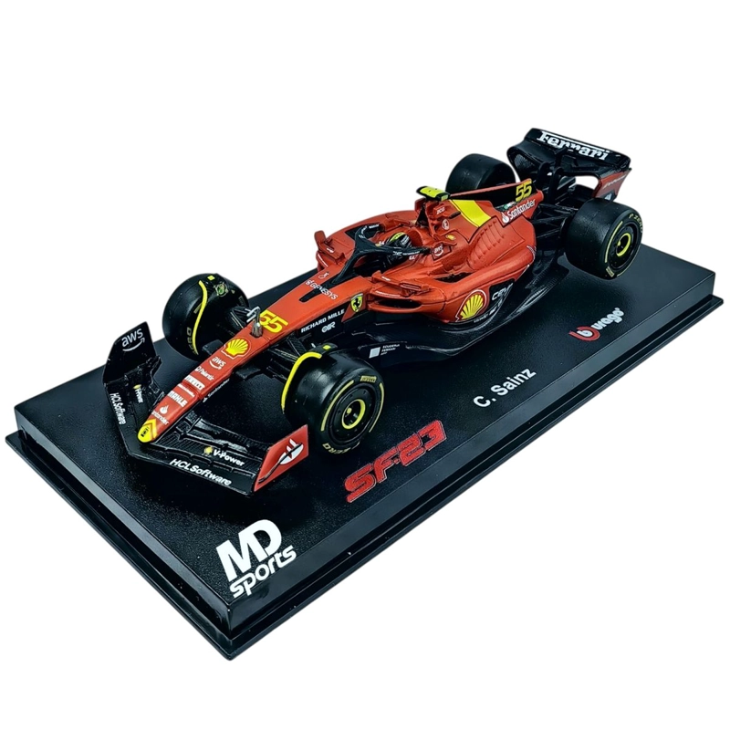 AUTO F1 FERRARI SF-23 MONZA 2023 C.SAINZ CAJA ACRILICA 1:43 - 2