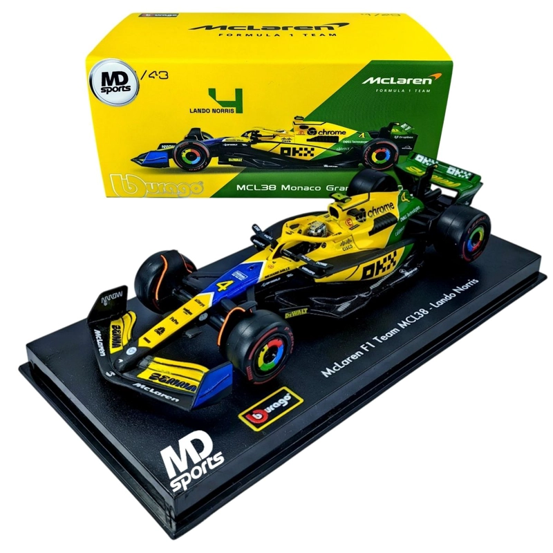 AUTO F1 MCLAREN MCL38 2024 SENNA #4 NORRIS CAJA ACRILICA 1:43 - 1