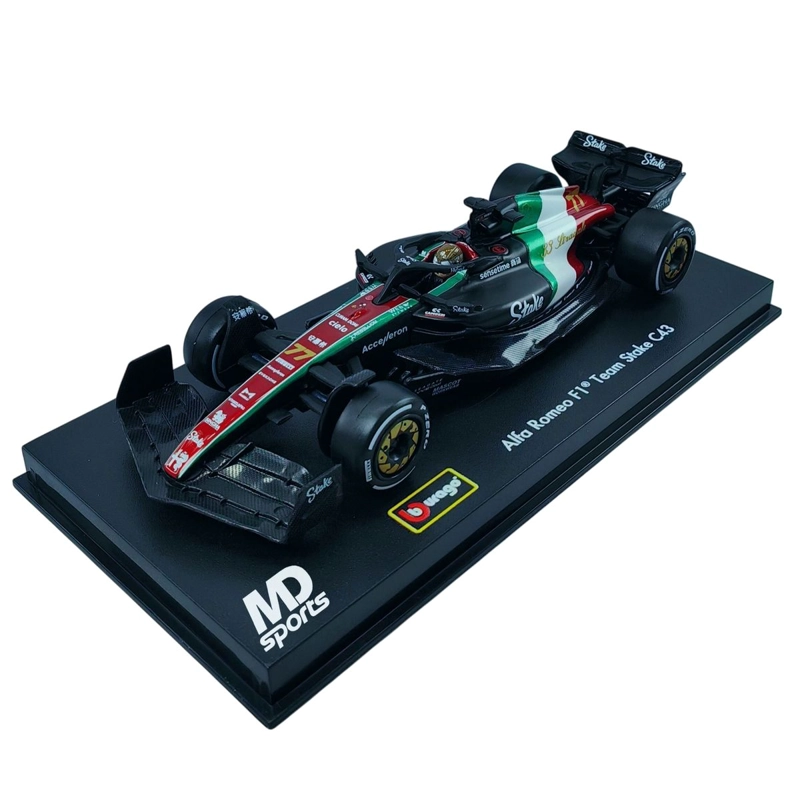 AUTO F1 ALFA ROMEO C43 MONZA 2023 #77 V. BOTTAS CAJA ACRILICA 1:43 - 2