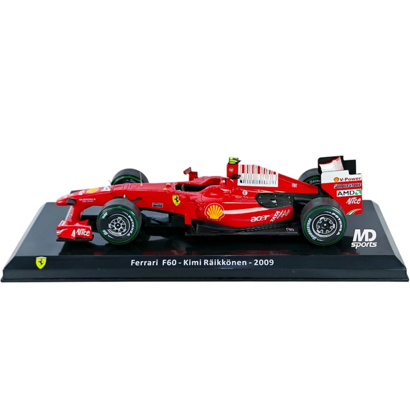 AUTO F1 FERRARI F60 #4 KIMI RAIKKONEN 2009 CAJA ACRILICA PREMIUM COLLECT 1:24 - 3