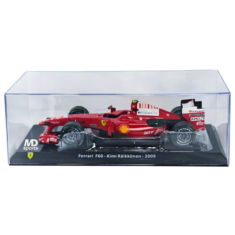 AUTO F1 FERRARI F60 #4 KIMI RAIKKONEN 2009 CAJA ACRILICA PREMIUM COLLECT 1:24 - 4