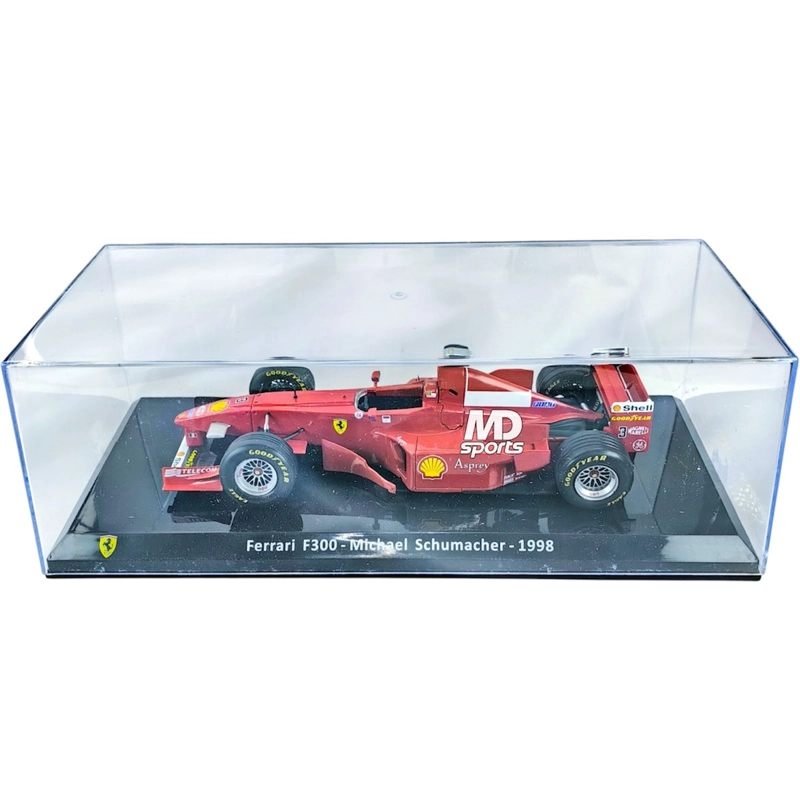 AUTO F1 FERRARI F300 1998 #3 MICHAEL SCHUMACHER CAJA ACRILICA PREMIUM COLLECT 1:24 - 2