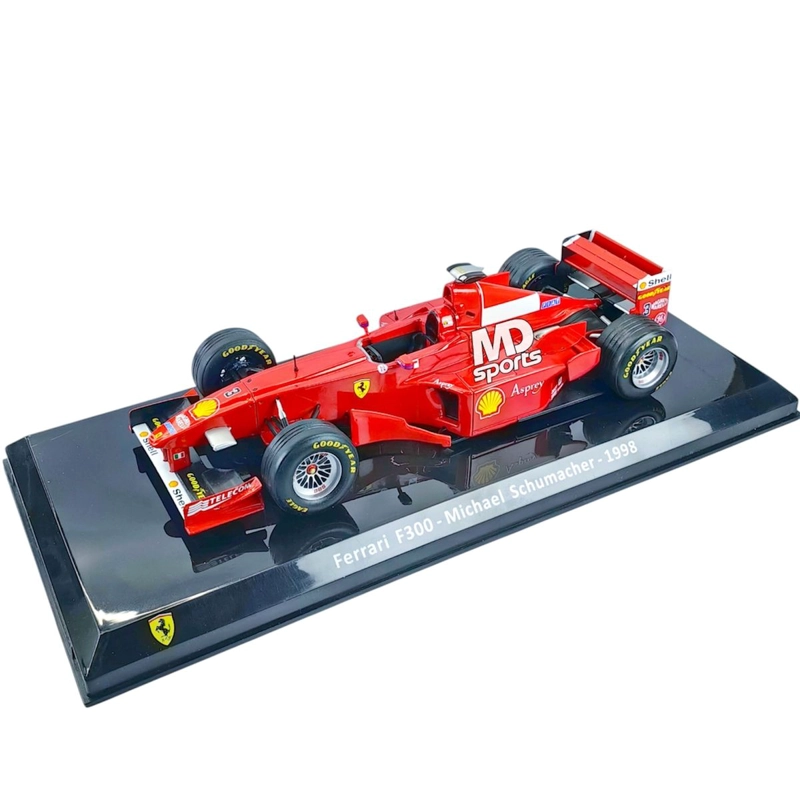 AUTO F1 FERRARI F300 1998 #3 MICHAEL SCHUMACHER CAJA ACRILICA PREMIUM COLLECT 1:24 - 4