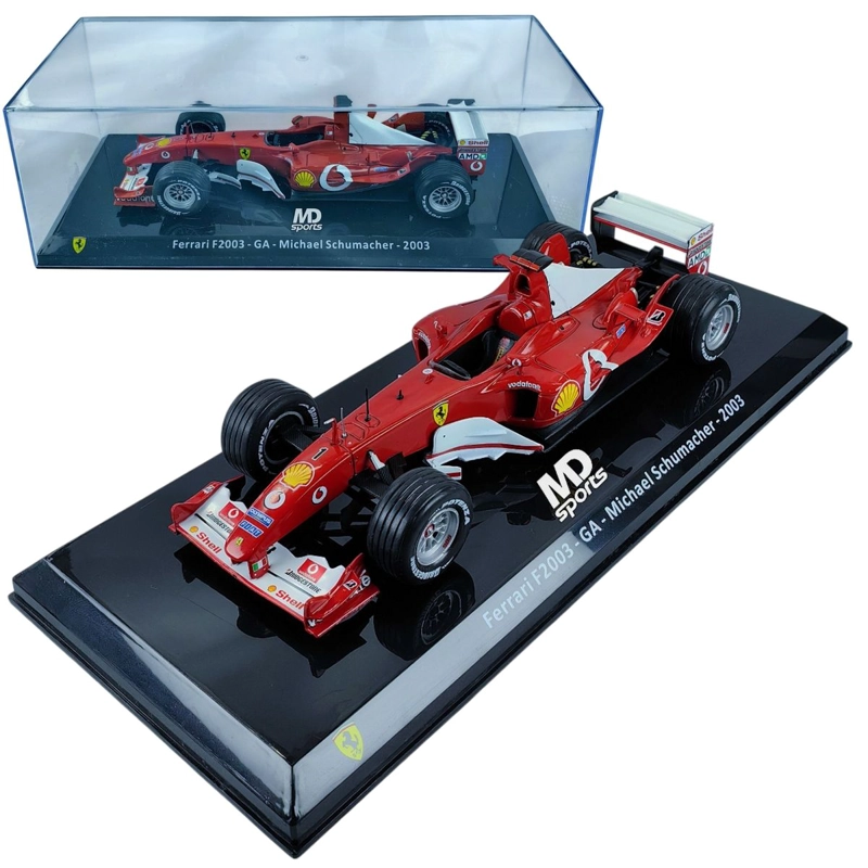 AUTO F1 FERRARI F2003 GA 2003 #1 MICHAEL SCHUMACHER CAJA ACRILICA PREMIUM COLLECT 1:24 - 2