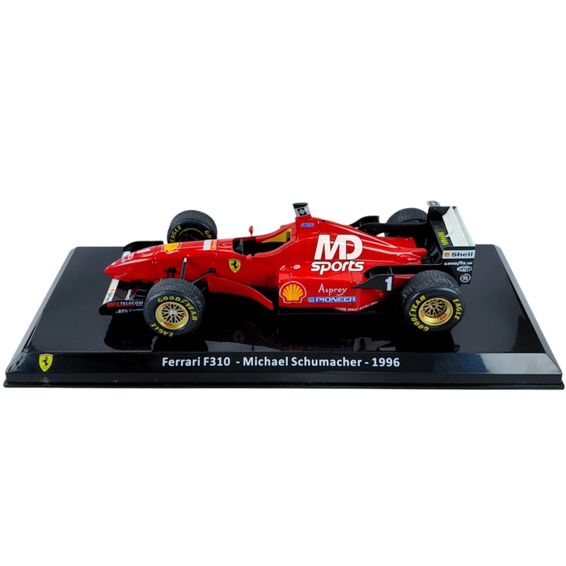 AUTO F1 FERRARI F310 1996 #1 MICHAEL SCHUMACHER CAJA ACRILICA PREMIUM COLLECT 1:24 - 3