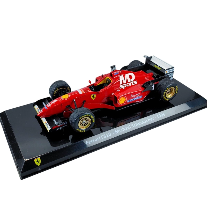 AUTO F1 FERRARI F310 1996 #1 MICHAEL SCHUMACHER CAJA ACRILICA PREMIUM COLLECT 1:24 - 4