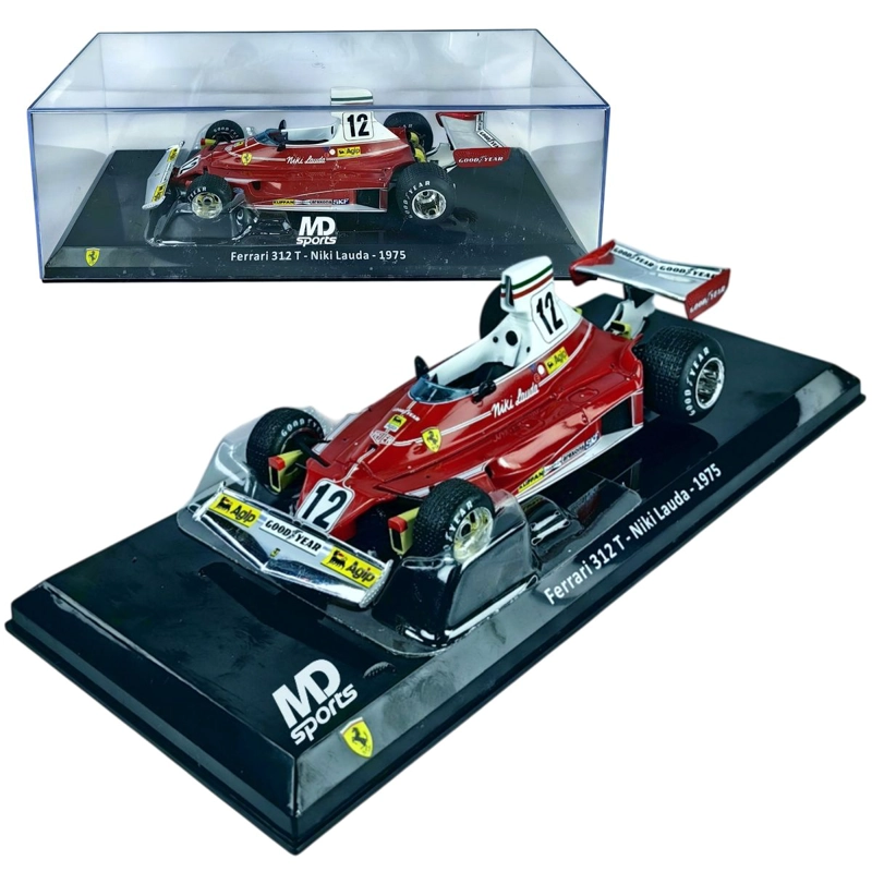 AUTO F1 FERRARI 312T 1975 #12 NIKI LAUDA CAJA NORMAL PREMIUM COLLECT 1:24 - 1