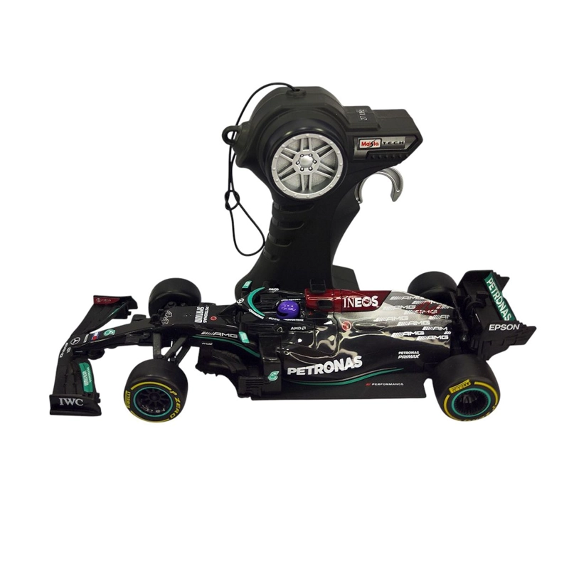 AUTO F1 MERCEDES W12 2021 #44 LEWIS HAMILTON MAISTO 1:24 CONTROL REMOTO - 4