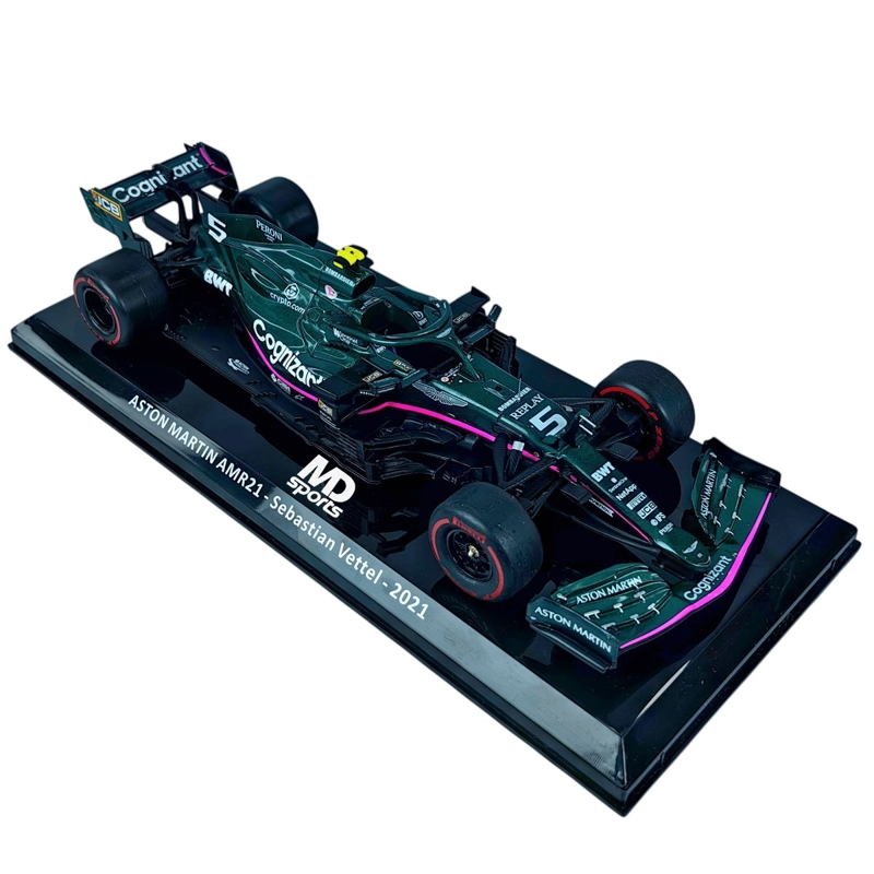AUTO F1 ASTON MARTIN AMR21 2021 #5 SEBASTIAN VETTEL CAJA NORMAL PREMIUM COLLECT 1:24 - 1