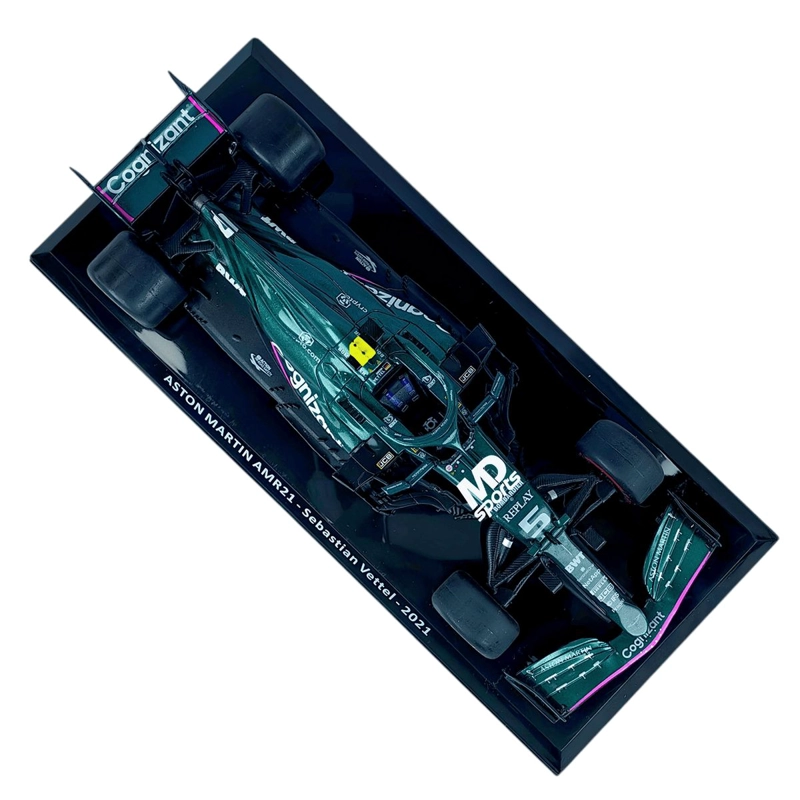 AUTO F1 ASTON MARTIN AMR21 2021 #5 SEBASTIAN VETTEL CAJA NORMAL PREMIUM COLLECT 1:24 - 2