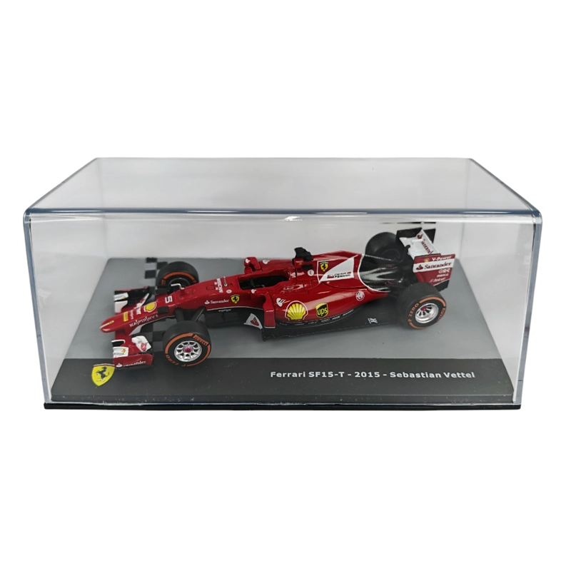 AUTO FORMULA 1 FERRARI SF15-T 2015 #5 SEBASTIAN VETTEL CAJA ACRILICA ALTAYA 1:43 - 1