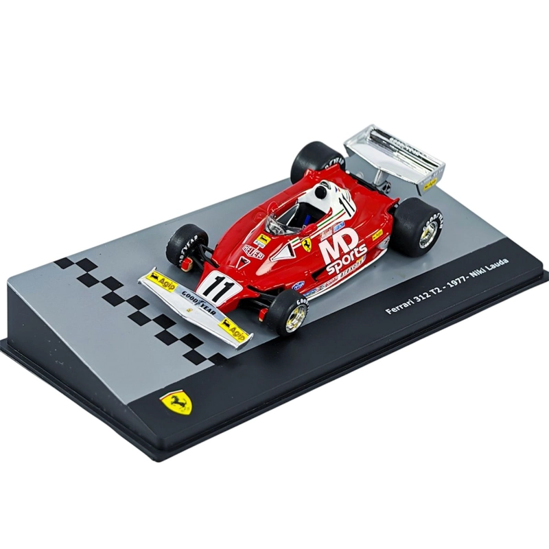 AUTO FORMULA 1 FERRARI 312 T2 1977 #11 NIKI LAUDA CAJA ACRILICA IXO 1:43 - 1