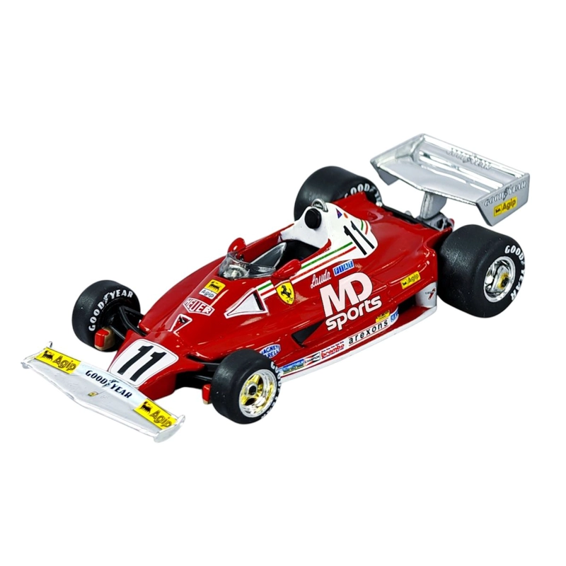 AUTO FORMULA 1 FERRARI 312 T2 1977 #11 NIKI LAUDA CAJA ACRILICA IXO 1:43 - 4