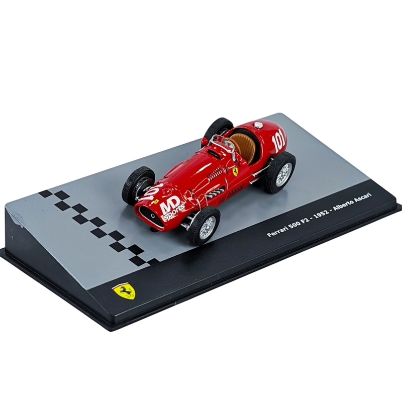 AUTO FORMULA 1 FERRARI 500 F2 1952 #101 ALBERTO ASCARI CAJA ACRILICA IXO 1:43 - 1