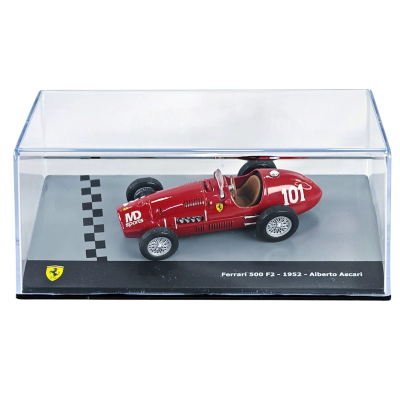 AUTO FORMULA 1 FERRARI 500 F2 1952 #101 ALBERTO ASCARI CAJA ACRILICA IXO 1:43 - 3