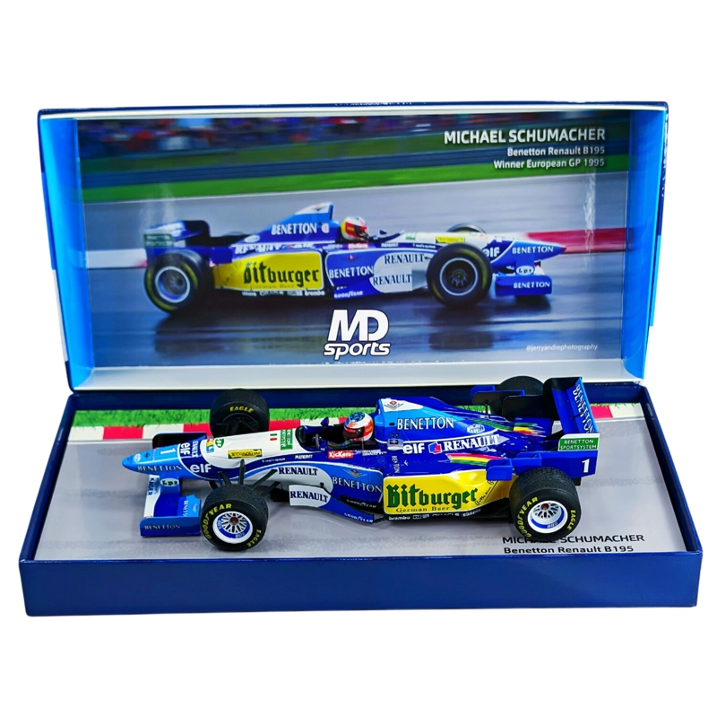 AUTO F1 BENETTON B195 GP EUROPA 1995 #1 MICHAEL SCHUMACHER MINICHAMPS 1:18 - 3