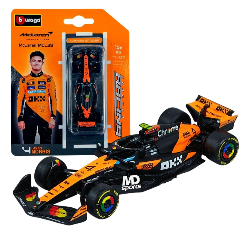 AUTO F1 MCLAREN MCL39 2025 #4 LANDO NORRIS CAJA NORMAL 1:64 - 1