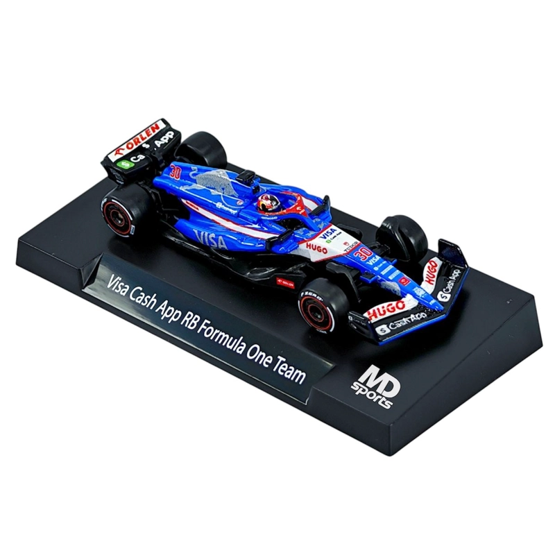 AUTO FORMULA 1 VISA CASH RB #30 2024 LIAM LAWSON HOTWHEELS PREMIUM 1:64 - 4