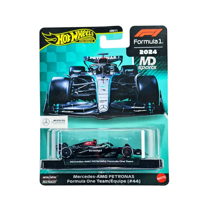 AUTO FORMULA 1 MERCEDES W15 #44 2024 LEWIS HAMILTON HOTWHEELS PREMIUM 1:64 - 1