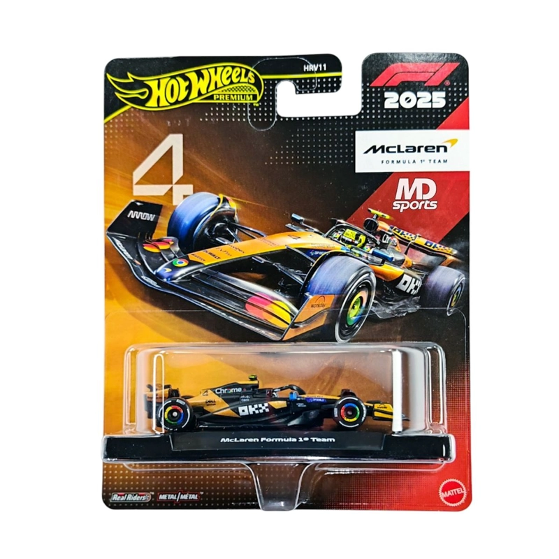 AUTO FORMULA 1 MCLAREN MCL39 2025 #4 LANDO NORRIS HOTWHEELS PREMIUM 1:64 - 1