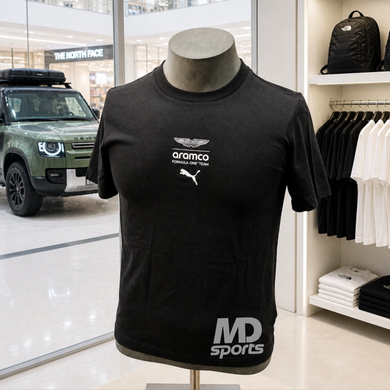 POLERA PUMA ASTON MARTIN RACING OFICIAL 2026 FANWEAR NEGRA - 2