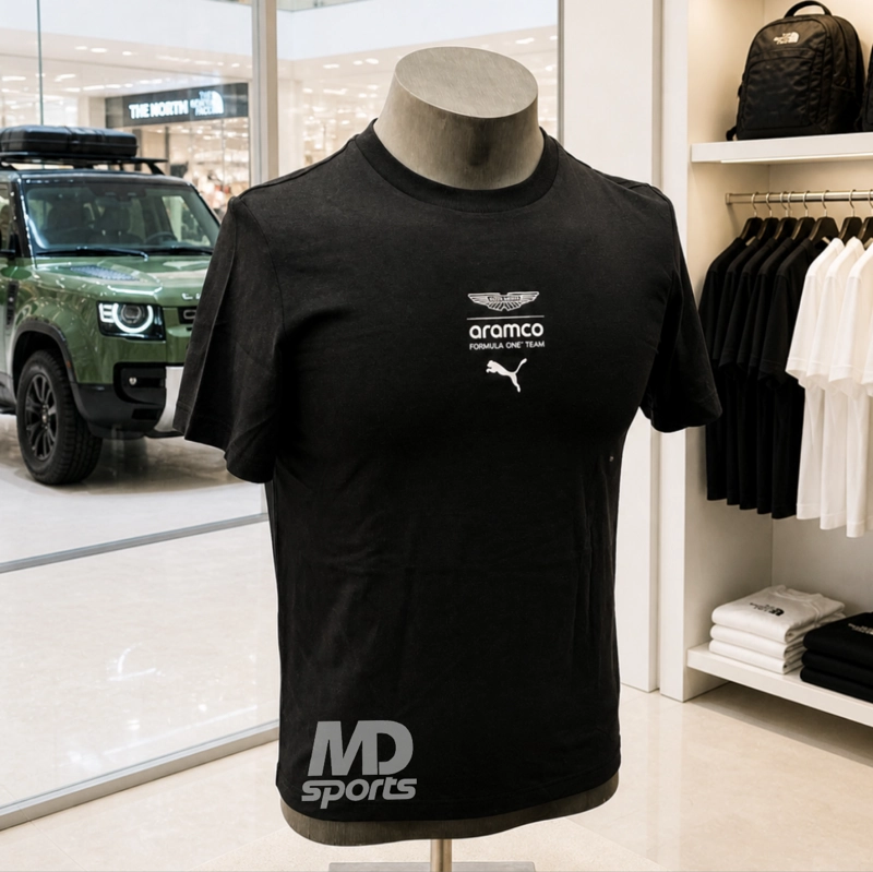 POLERA PUMA ASTON MARTIN RACING OFICIAL 2026 FANWEAR NEGRA - 3