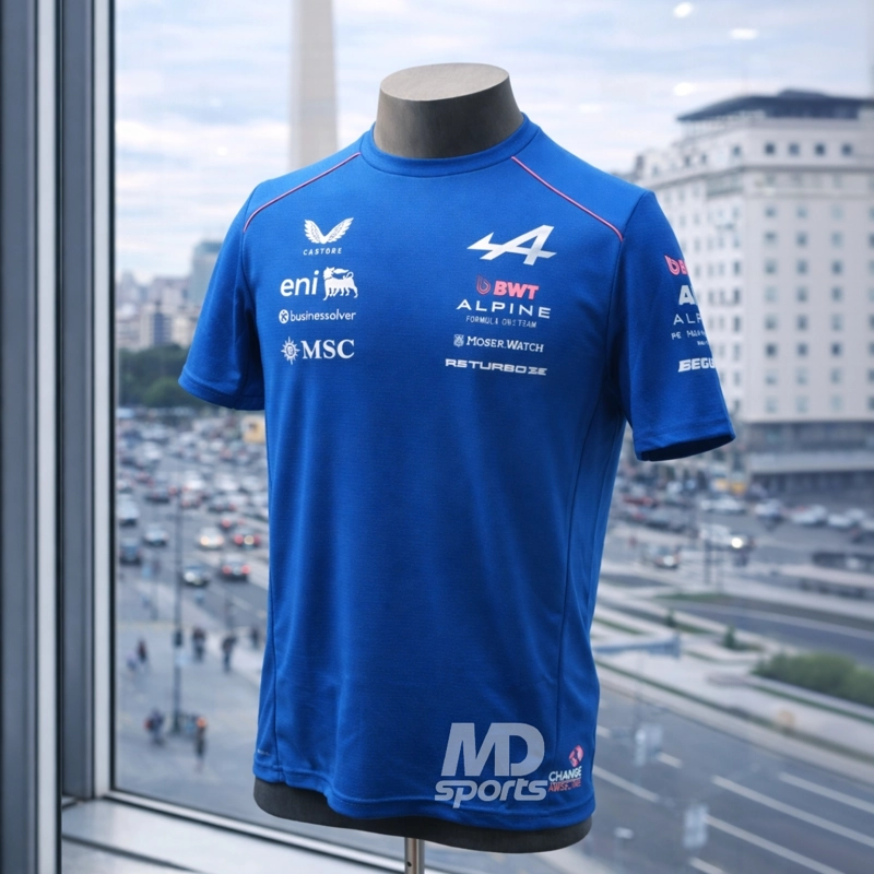 POLERA CASTORE BWT ALPINE F1 TEAM OFICIAL 2026 AZUL - 3