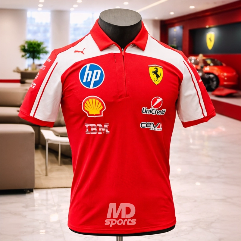 PUMA POLERA POLO PUMA AUTHENTIC OFICIAL SCUDERIA FERRARI HP 2026 ROJO