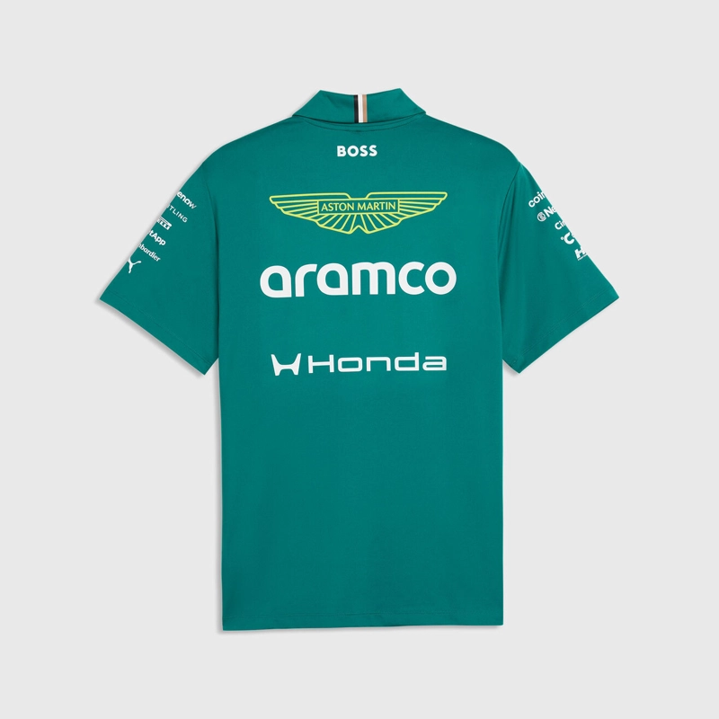 POLERA POLO PUMA ASTON MARTIN F1 TEAM OFICIAL 2026 VERDE - 2