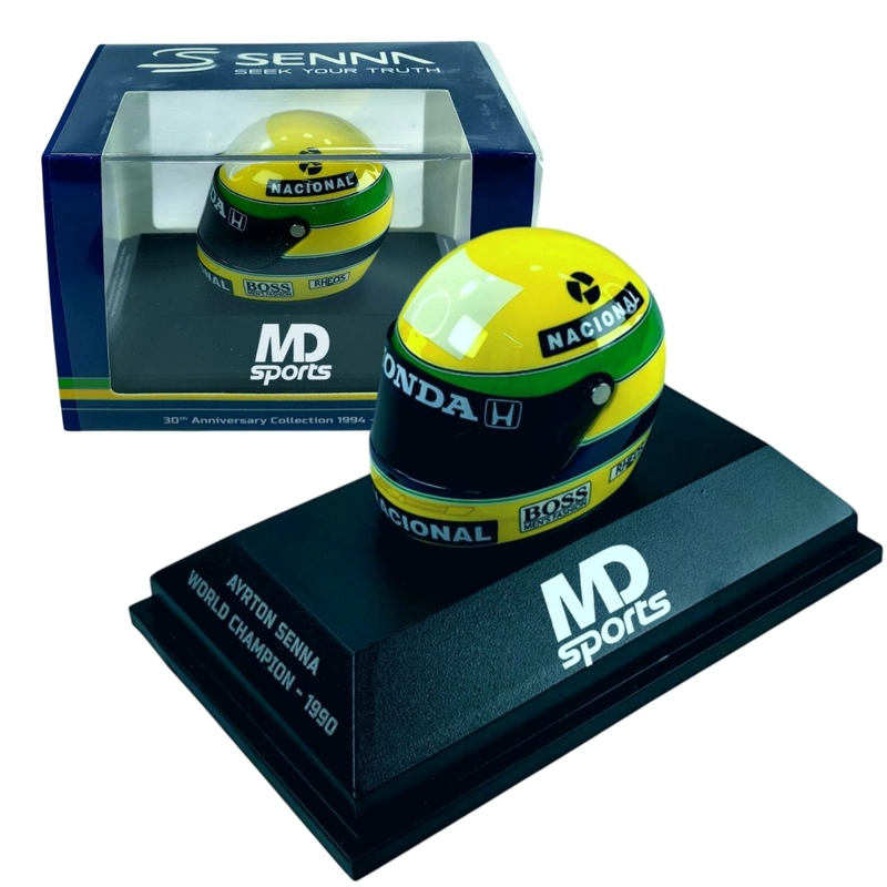 CASCO FORMULA 1 AYRTON SENNA CAMPEON 1990 MINICHAMPS ESC 1:8 - 1