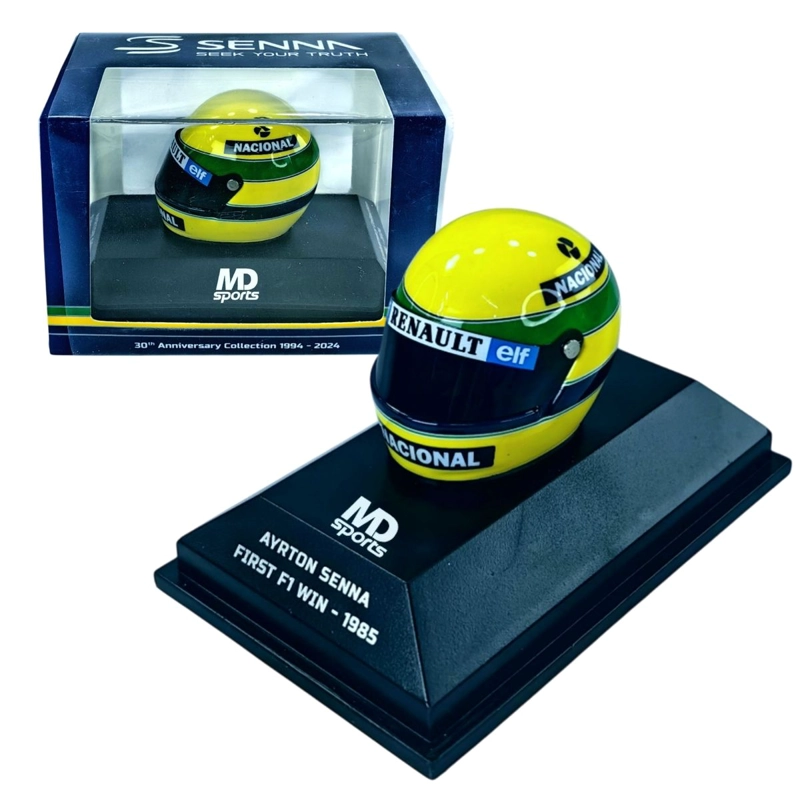 CASCO FORMULA 1 AYRTON SENNA CAMPEON 1985 MINICHAMPS ESC 1:8 - 1