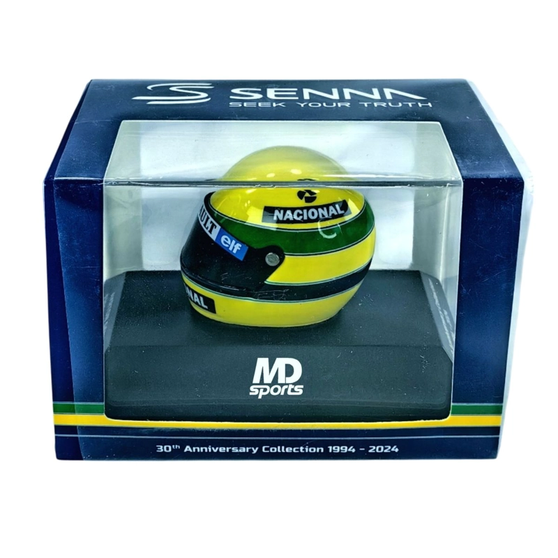 CASCO FORMULA 1 AYRTON SENNA CAMPEON 1985 MINICHAMPS ESC 1:8 - 2