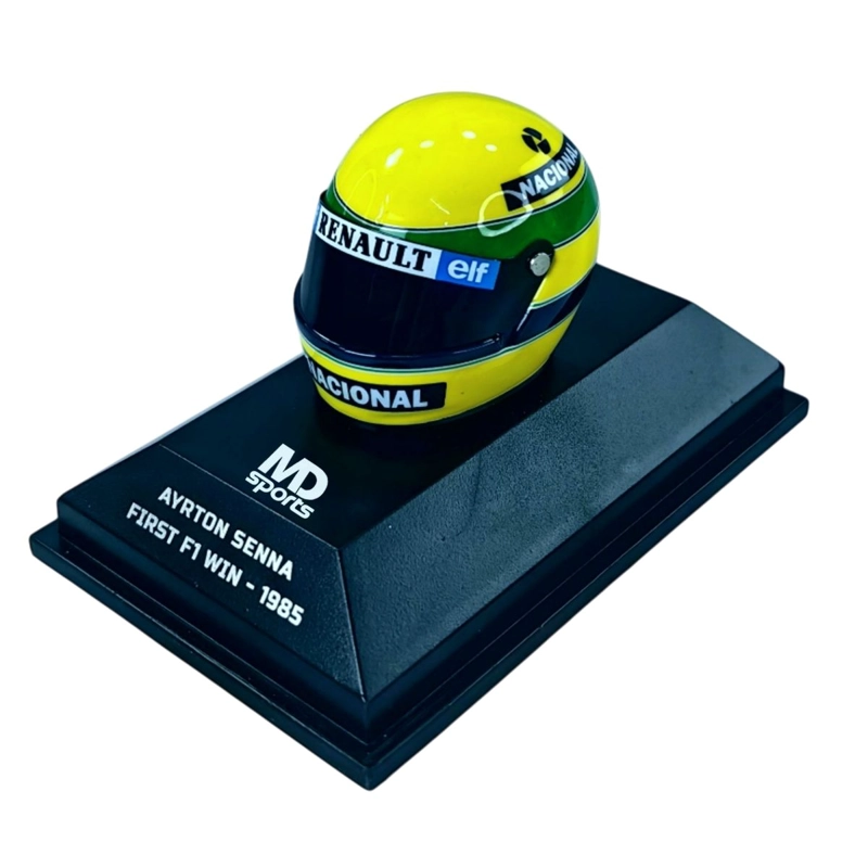 CASCO FORMULA 1 AYRTON SENNA CAMPEON 1985 MINICHAMPS ESC 1:8 - 4