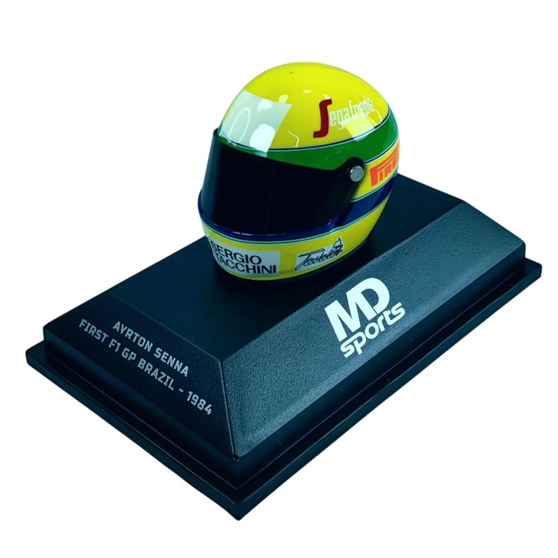 CASCO FORMULA 1 AYRTON SENNA 1984 GP BRAZIL MINICHAMPS 1:8 - 1