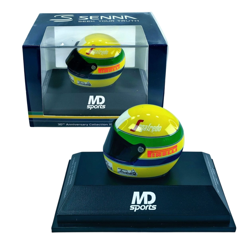 CASCO FORMULA 1 AYRTON SENNA 1984 GP BRAZIL MINICHAMPS 1:8 - 3