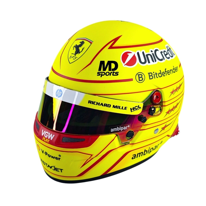 CASCO FORMULA 1 LEWIS HAMILTON FERRARI 2025 BELL ESCALA 1:2 - 2