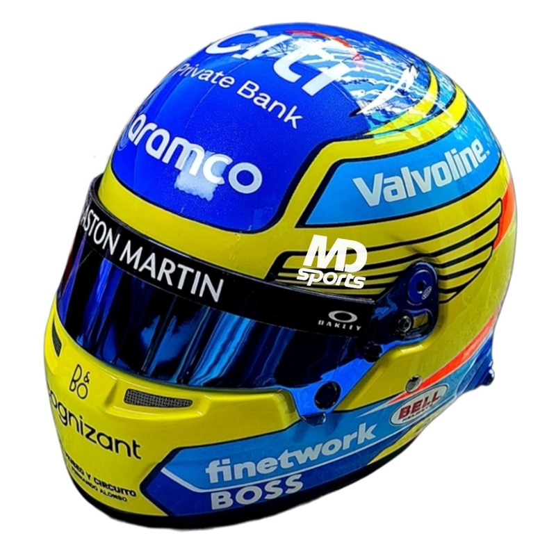 CASCO FORMULA 1 FERNANDO ALONSO ASTON MARTIN 2024 BELL 1:2 - 2