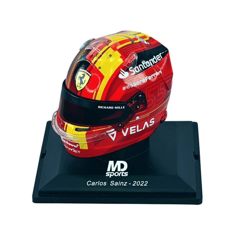 CASCO FORMULA 1 CARLOS SAINZ FERRARI 2022 GP ESPAÑA SPARK 1:5 - 1