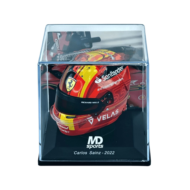 CASCO FORMULA 1 CARLOS SAINZ FERRARI 2022 GP ESPAÑA SPARK 1:5 - 3