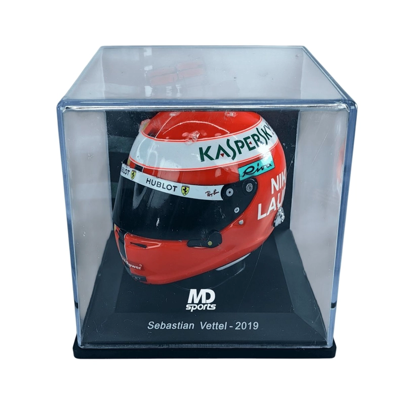 CASCO FORMULA 1 SEBASTIAN VETTEL FERRARI 2019 TRIBUTO NIKI LAUDA SPARK - 2