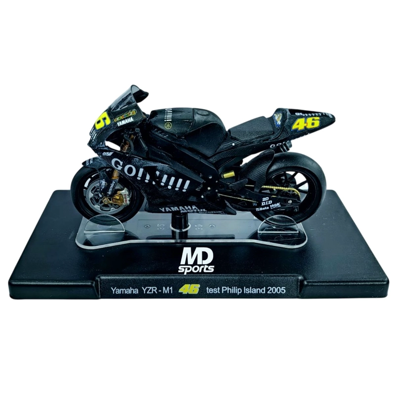 MOTO GP YAMAHA YZR-M1 2005 #46 VALENTINO ROSSI ESCALA 1:18 - 3