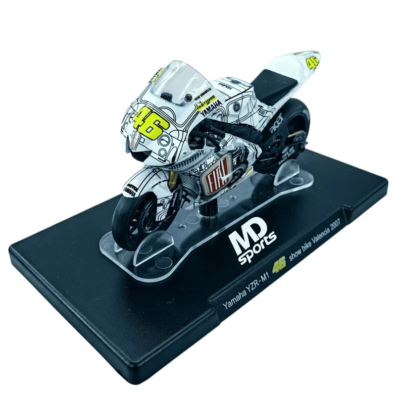 MOTO GP YAMAHA YZR-M1 2007 VALENCIA #46 VALENTINO ROSSI 1:18 - 1