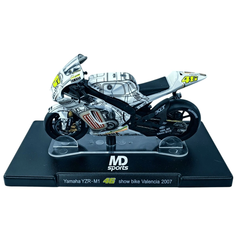 MOTO GP YAMAHA YZR-M1 2007 VALENCIA #46 VALENTINO ROSSI 1:18 - 2