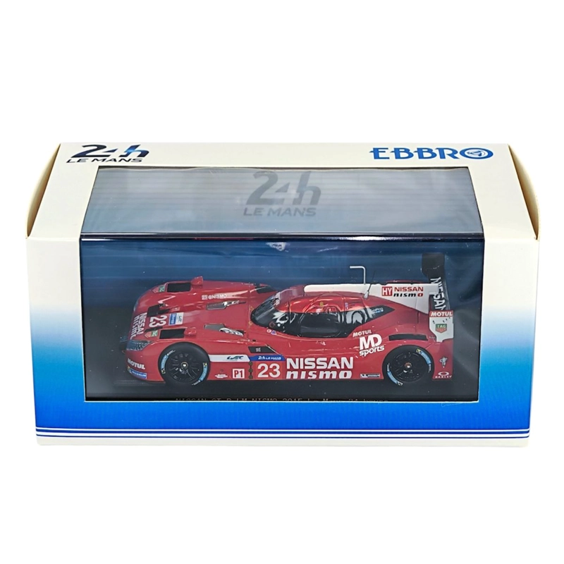 AUTO LEMANS NISSAN GTR LM NISMO 2015 #23 JANN MARDENBOROUGH CAJA ACRILICA EBBRO 1:43 - 5