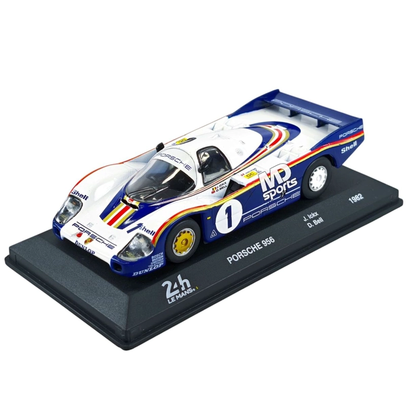 AUTO LEMANS PORSCHE 956 LM 1982 #1 J.ICKX/ D.BELL CAJA ACRILICA EDICOLA 1:43 - 2