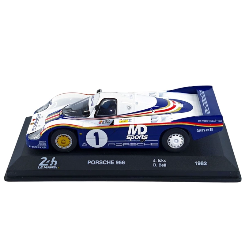 AUTO LEMANS PORSCHE 956 LM 1982 #1 J.ICKX/ D.BELL CAJA ACRILICA EDICOLA 1:43 - 3